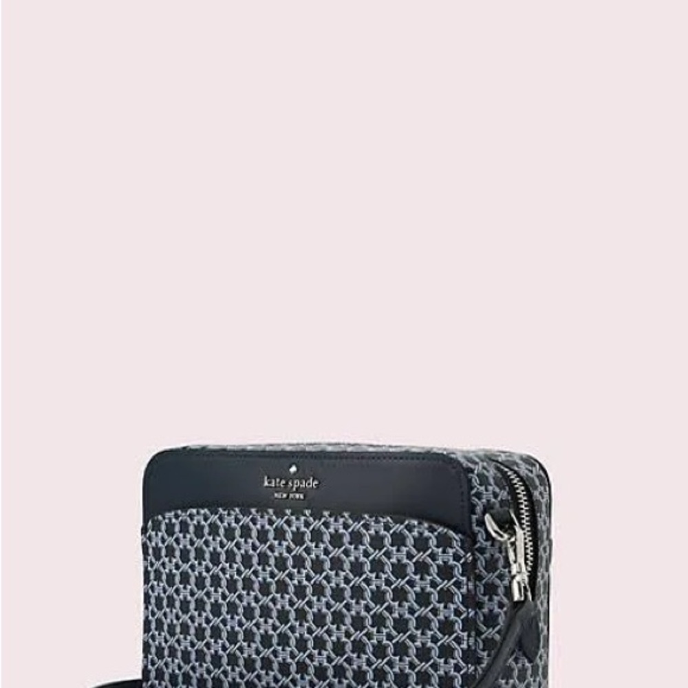 Kate Spade Black Bag with Geometric Pattern
